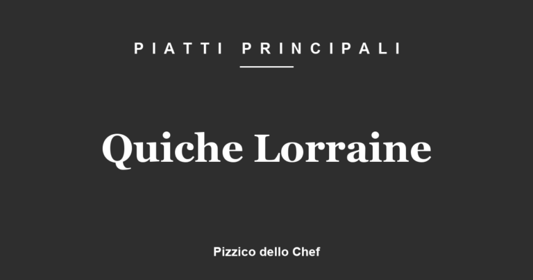 Quiche Lorraine