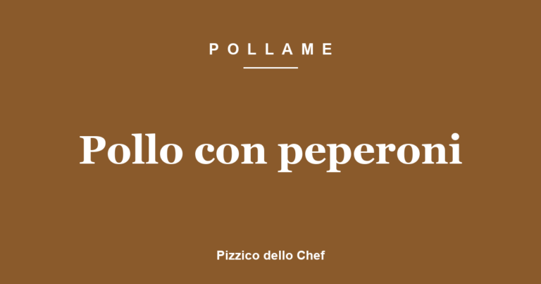 Pollo con peperoni