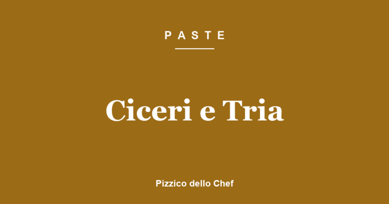 Ciceri e Tria