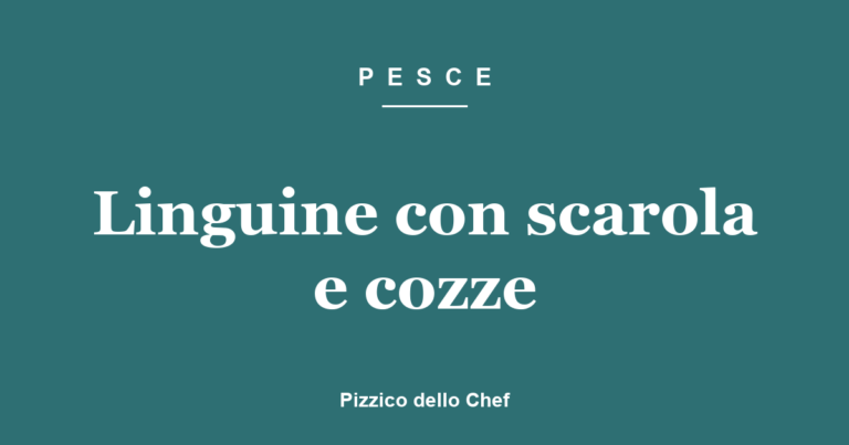 Linguine con scarola e cozze