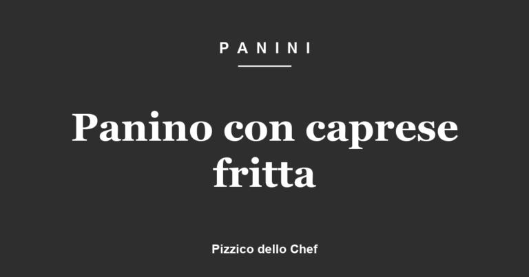 Panino con caprese fritta