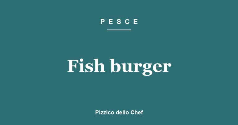 Fish burger