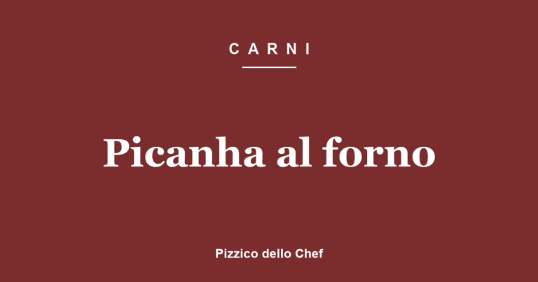 Picanha al forno