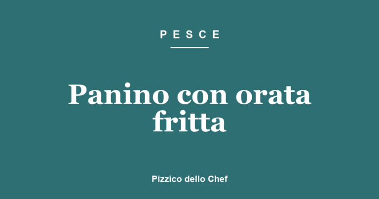 Panino con orata fritta