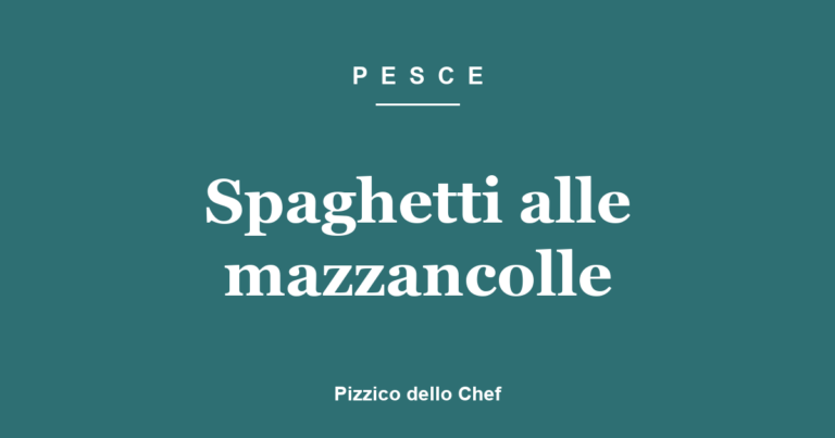 Spaghetti alle mazzancolle