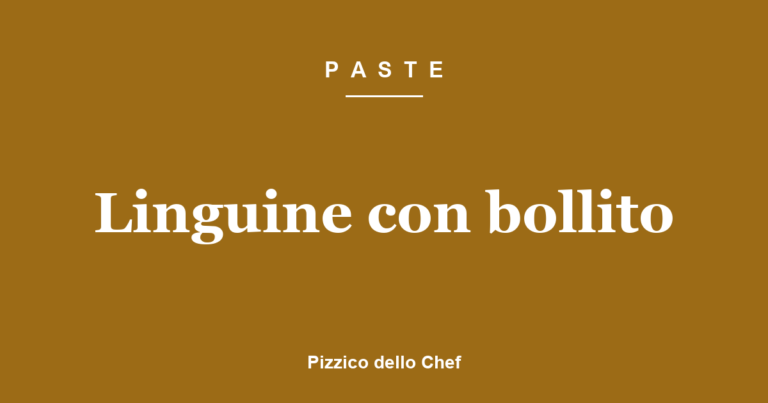 Linguine con bollito