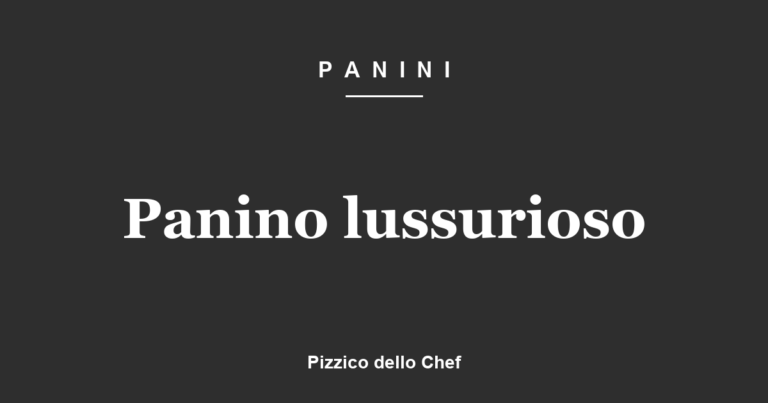 Panino lussurioso
