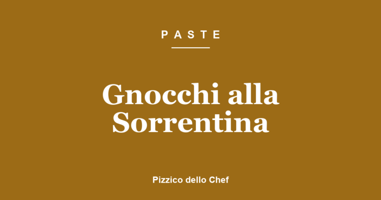 Gnocchi alla Sorrentina