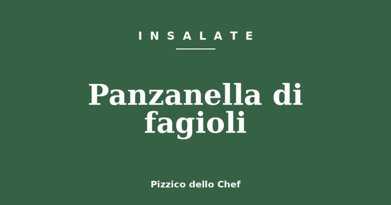 Panzanella di fagioli