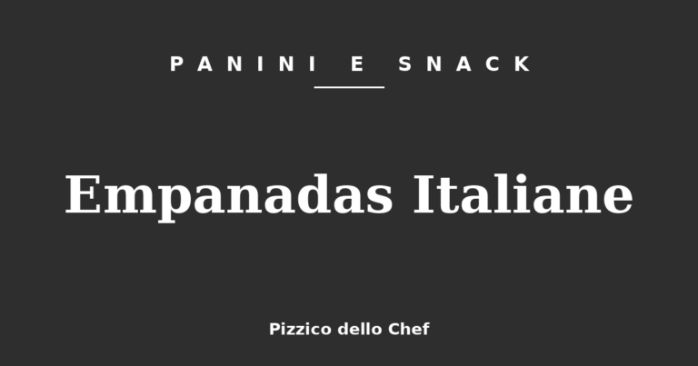 Empanadas Italiane