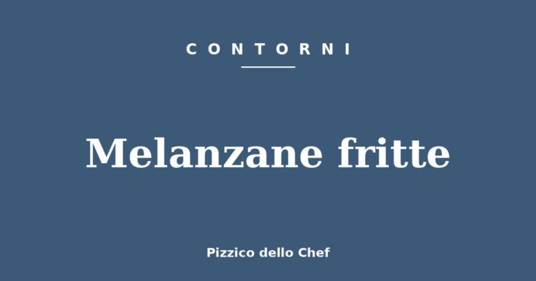 Melanzane fritte
